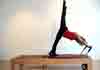 Pilates Arabesque on the reformer