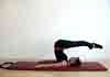 Pilates roll over op de mat