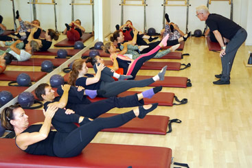 Mat workout in the Pilates workshop Sept 2019